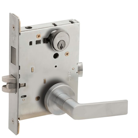 Schlage Corridor Mortise Lock with Deadbolt, 01A Design, Satin Chrome L9456P 01A 626